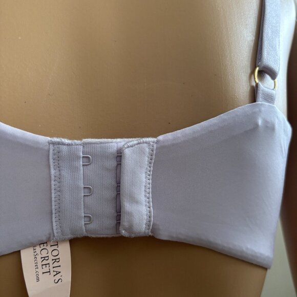 Victoria's Secret Unlined Underwire Demi Bra Lavender and Pink Lace 36DD NWT - Picture 5 of 6